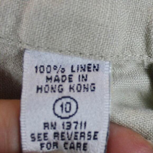 Vintage Valerie Stevens Pure Linen Blouse Top Short Sleeves Button Up - Picture 4 of 4